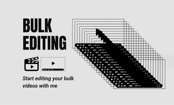 do bulk video editing