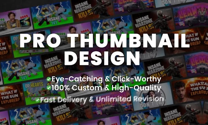 Design eye catching youtube thumbnails by Design__sphere | Fiverr