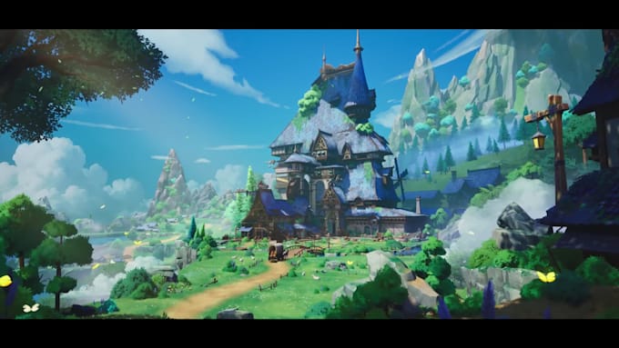 Create 3d stylized environment and texture game asset in unity blender ...