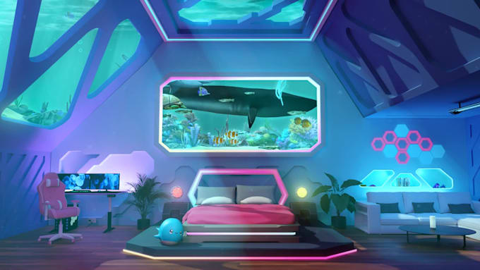 create stream 3d background