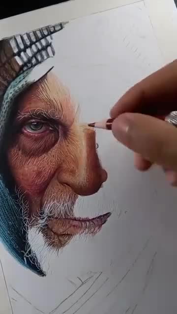 draw your portrait in realistic pencil art style