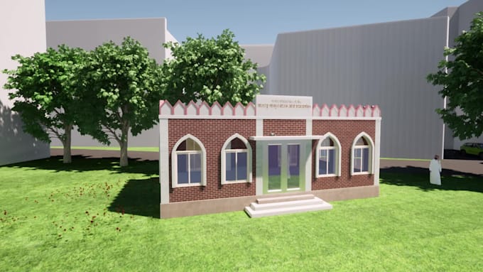 architectural plan and 3d building