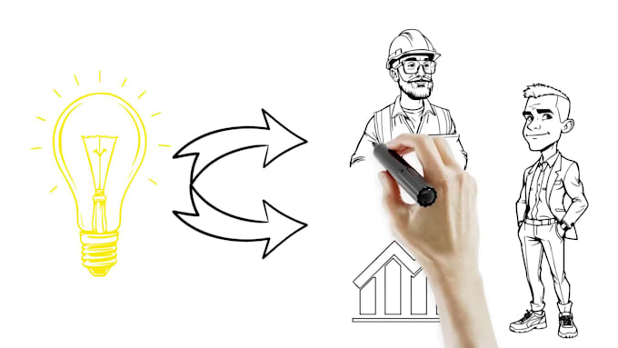 create a professional doodle explainer video animation