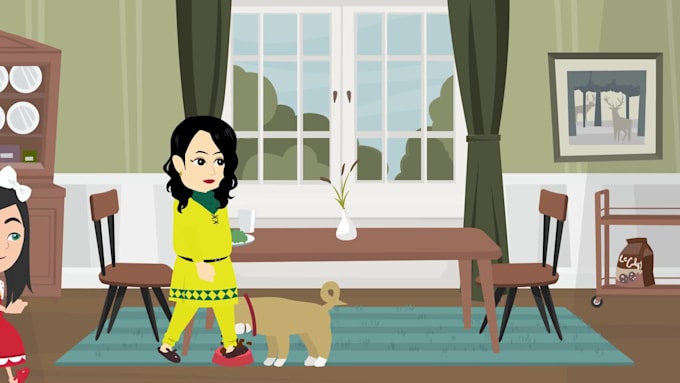 create 2d animated or cartoon storytelling video