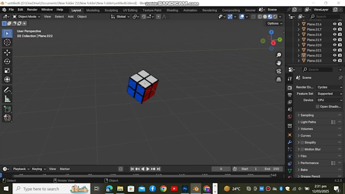 make a model of a rubics cube