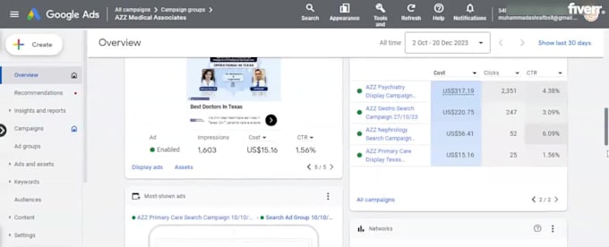 do healthcare google ads campaign setup and management