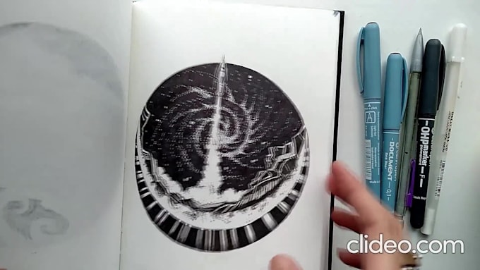 Top 10! I will create custom amazing black and white illustration