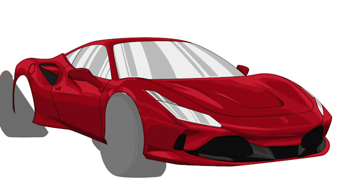 draw car vector illustration