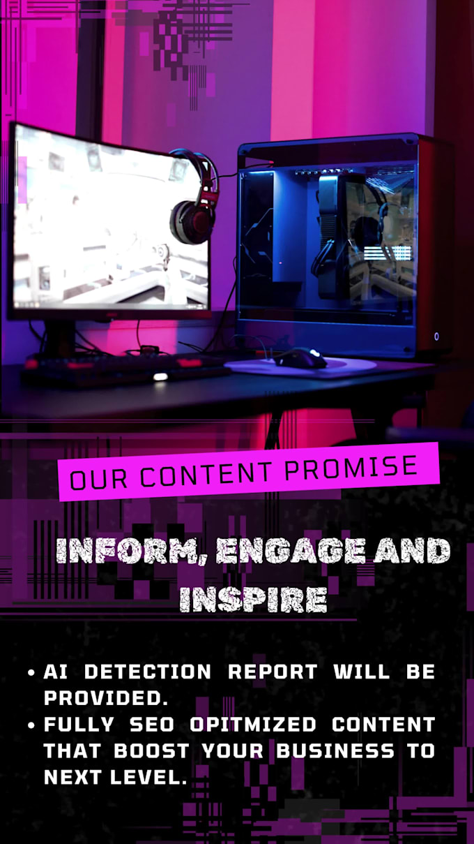 write SEO optimized gaming articles or blog posts