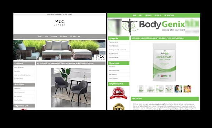 do ebay SEO product listing with template