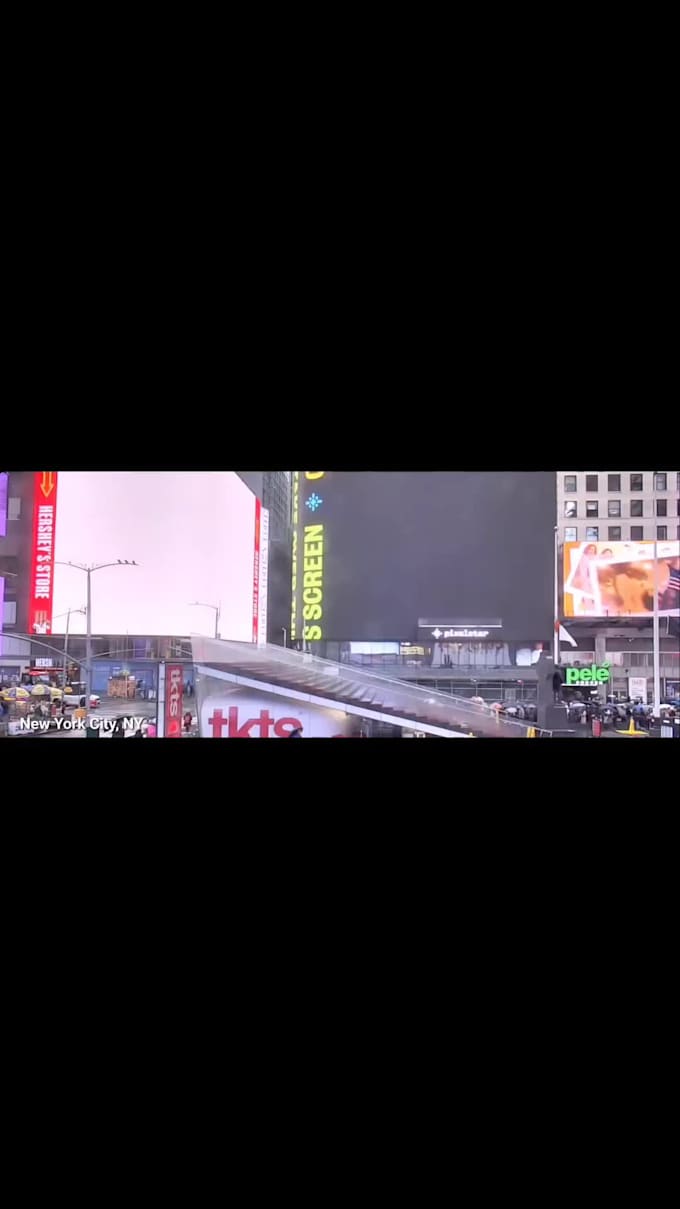 display your picture on actual  times square billboard