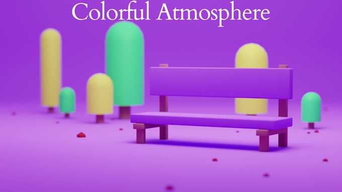 create an isometric 3d models and 3d environment illustration