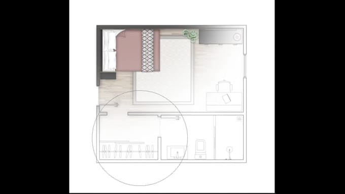colored your 2d floor plan real estate