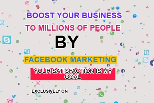 help you to promote your business by facebook marketing