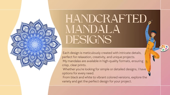 create custom mandalas for print, tattoos, and decor