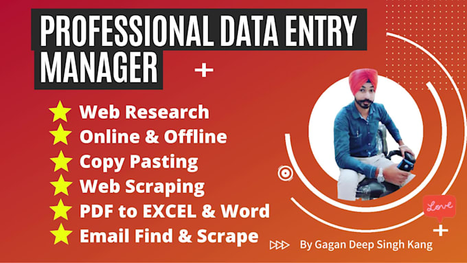 do advance data entry, web search, data collection, typing