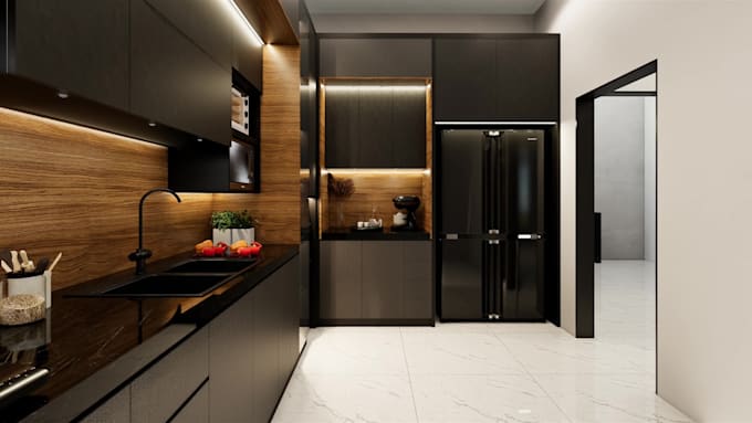 do render 3d interior house, apartment, and your needs