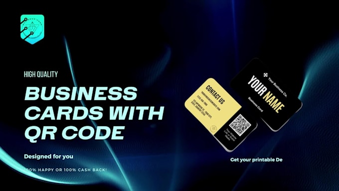 design your business card print ready with qr code