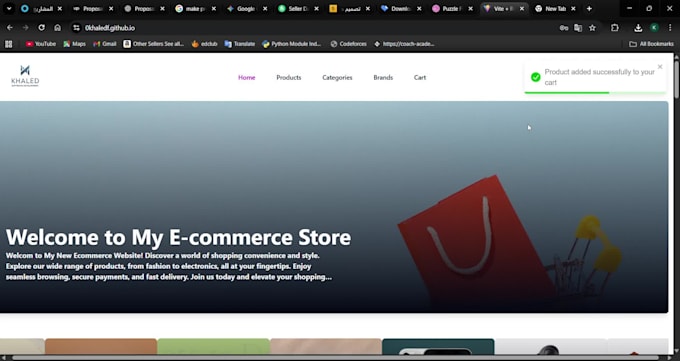 design a modern responsive ecommerce store react next js