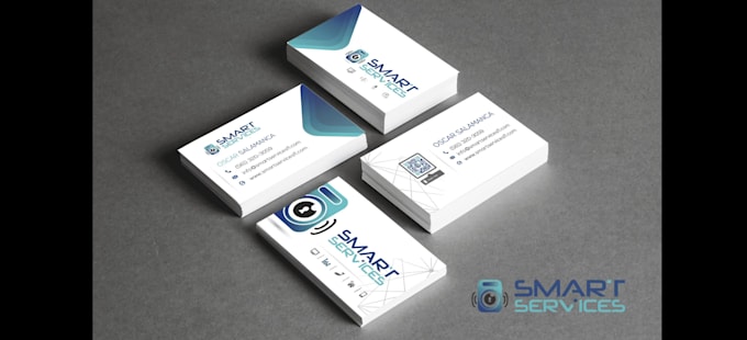 design professional business cards aligned with your brand and qr code