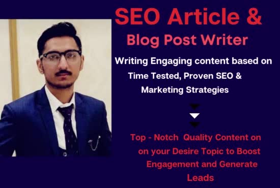 be your SEO articles and blog posts writer