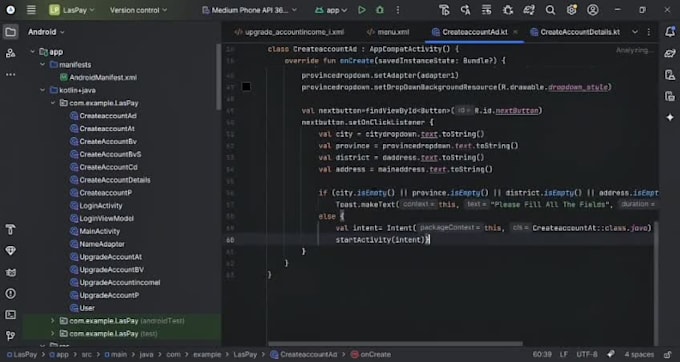 develop custom android apps using java, kotlin, and firebase