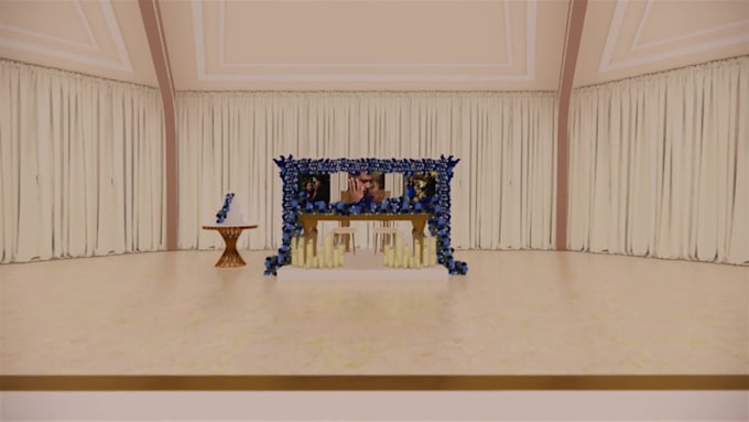 design stunning 3d visuals for your wedding event concept