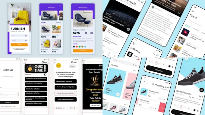 Design unique and intuitive mobile app designs with figma by Sfsultan ...