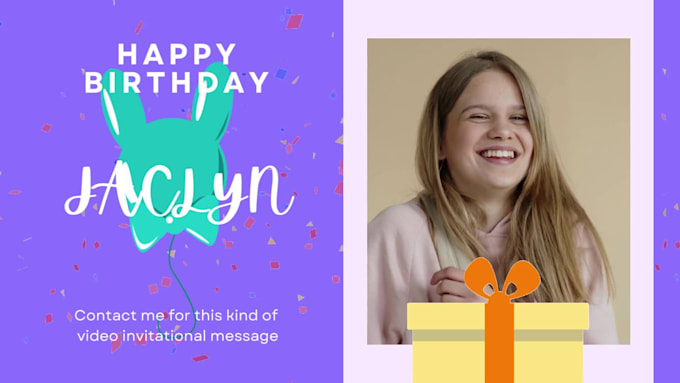 create catchy video message for any kind of invitation