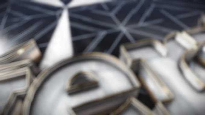 create classic 3d gold logo animation