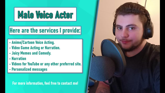 Be Your Male Voice Actor For Anime Cartoons Or Narration By Rodrigocva Fiverr 3176