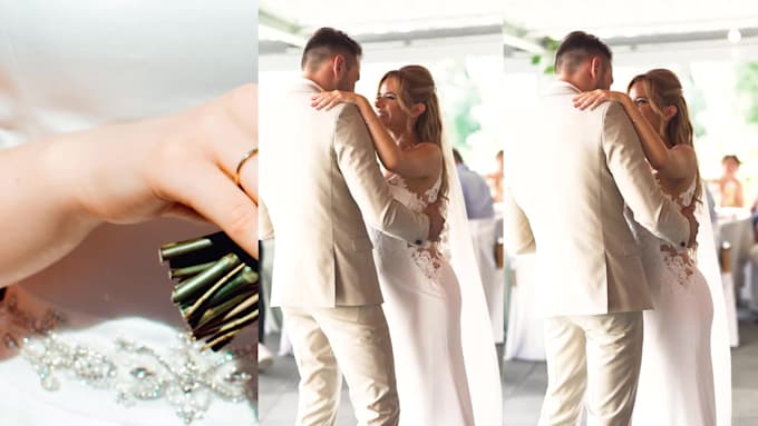 wedding video editing with cinematic look