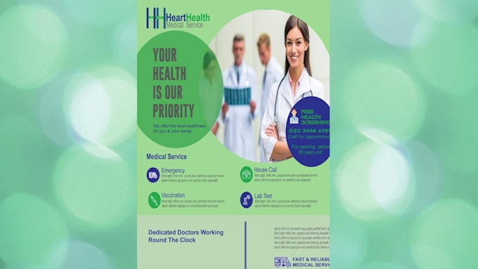 create a professional and beautiful business flyer for you