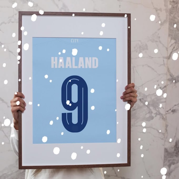 design football jersey back poster with any name and number