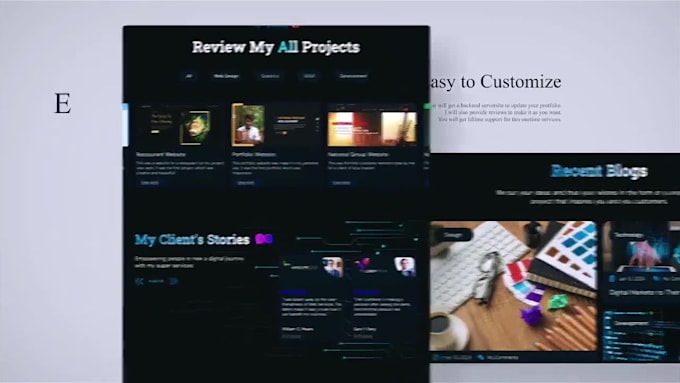 build any type of custom website as a full stack web developer