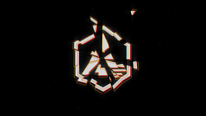 make futuristic, scifi, glitch, high tech logo animation