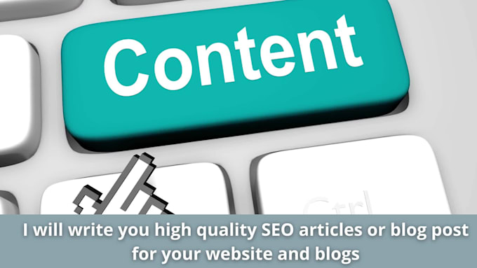 write SEO blog posts, articles, or website content