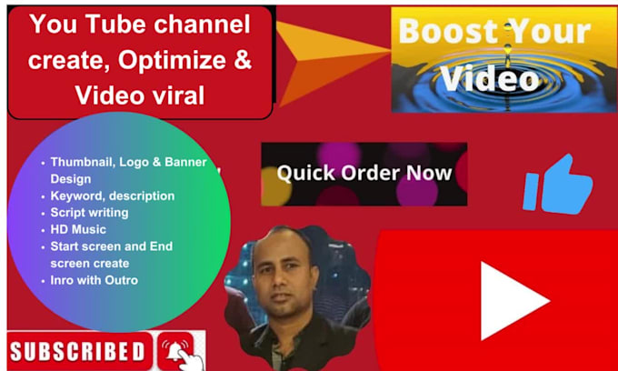 create, viral and optimize youtube channel
