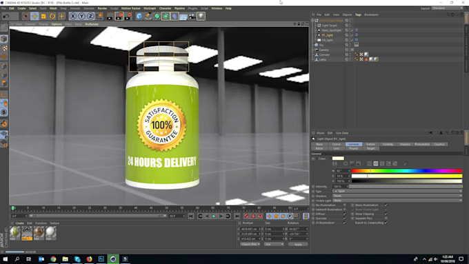 put your label on a 3d realistic bottle