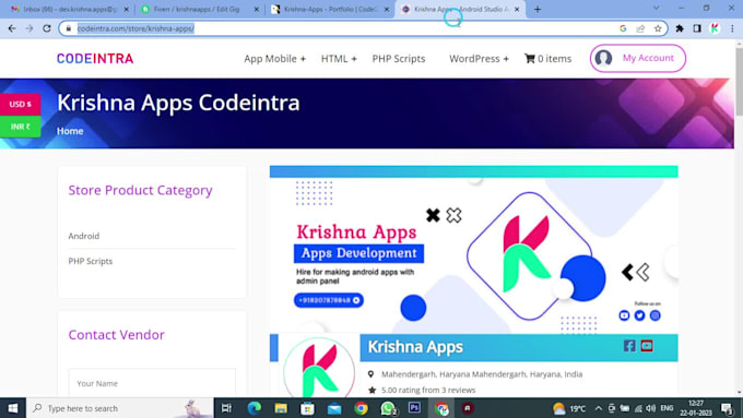 develop money earning android app with admin panel