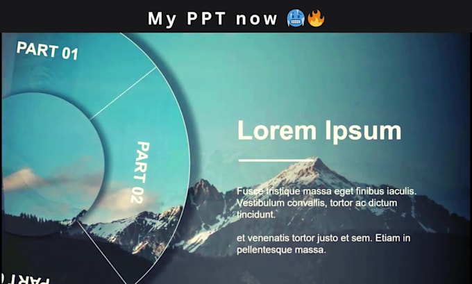 design powerpoint presentation of pitch deck slides and lectures