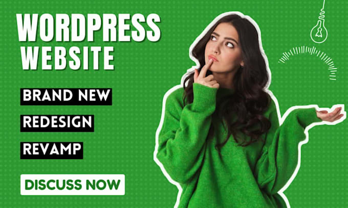 build wordpress website design and website development