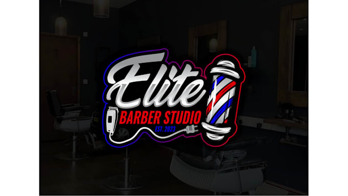 make barber, barbershop and salon logo