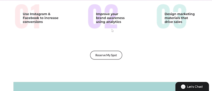 create a modern landing page or app showcase website for your business