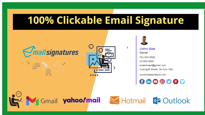 do clickable email signature and email template