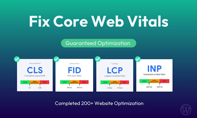 fix core web vitals of wordpress