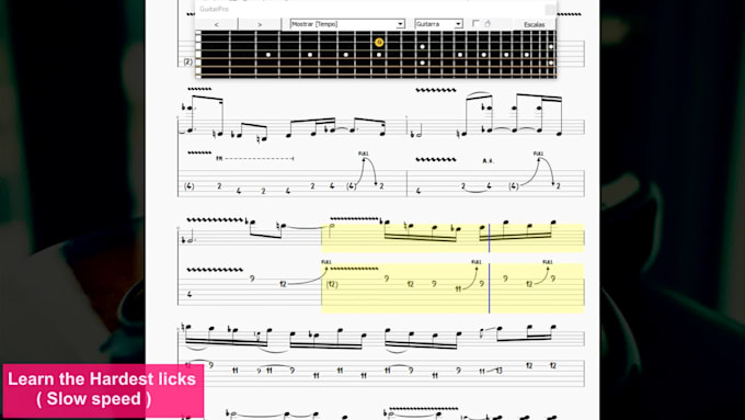 do a guitar solo transcription