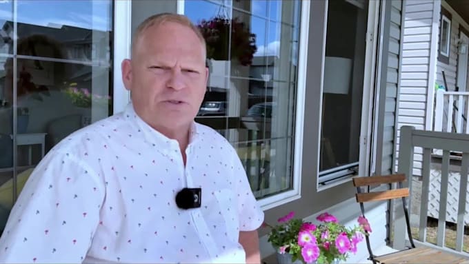 record natural senior male video testimonial spokesperson ugc review presenter