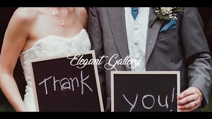 create beautiful elegant wedding slideshow in full HD