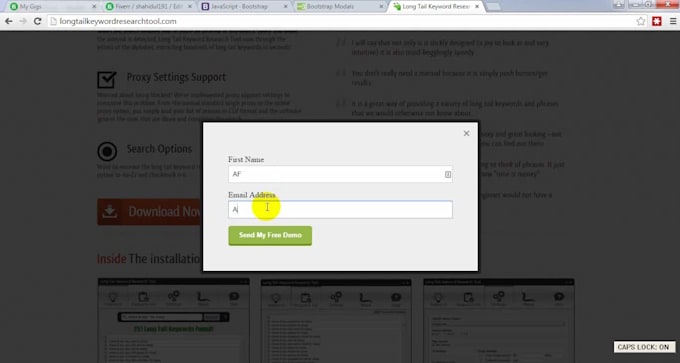 create beautiful pop up or modal content with effect